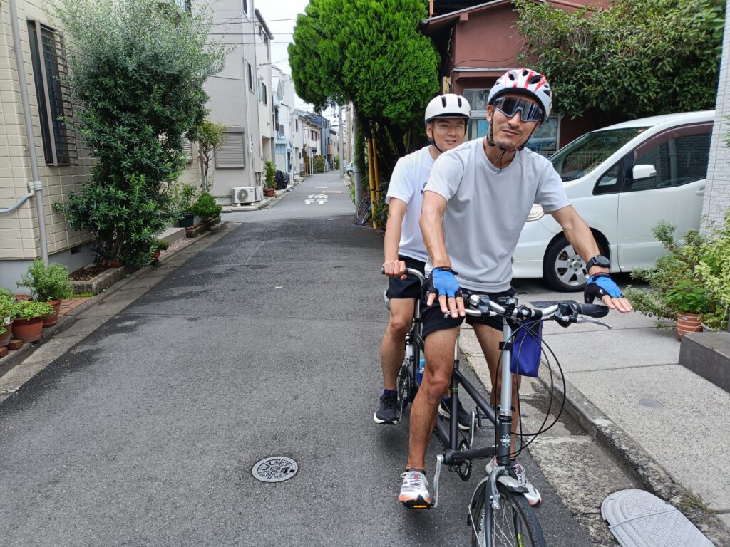Tokyo Backstreets Bike Tour　サイクリング　タンデム　自転車　視覚障碍　視覚障害 弱視　盲人　low vision blind　浅草 tandem cycling