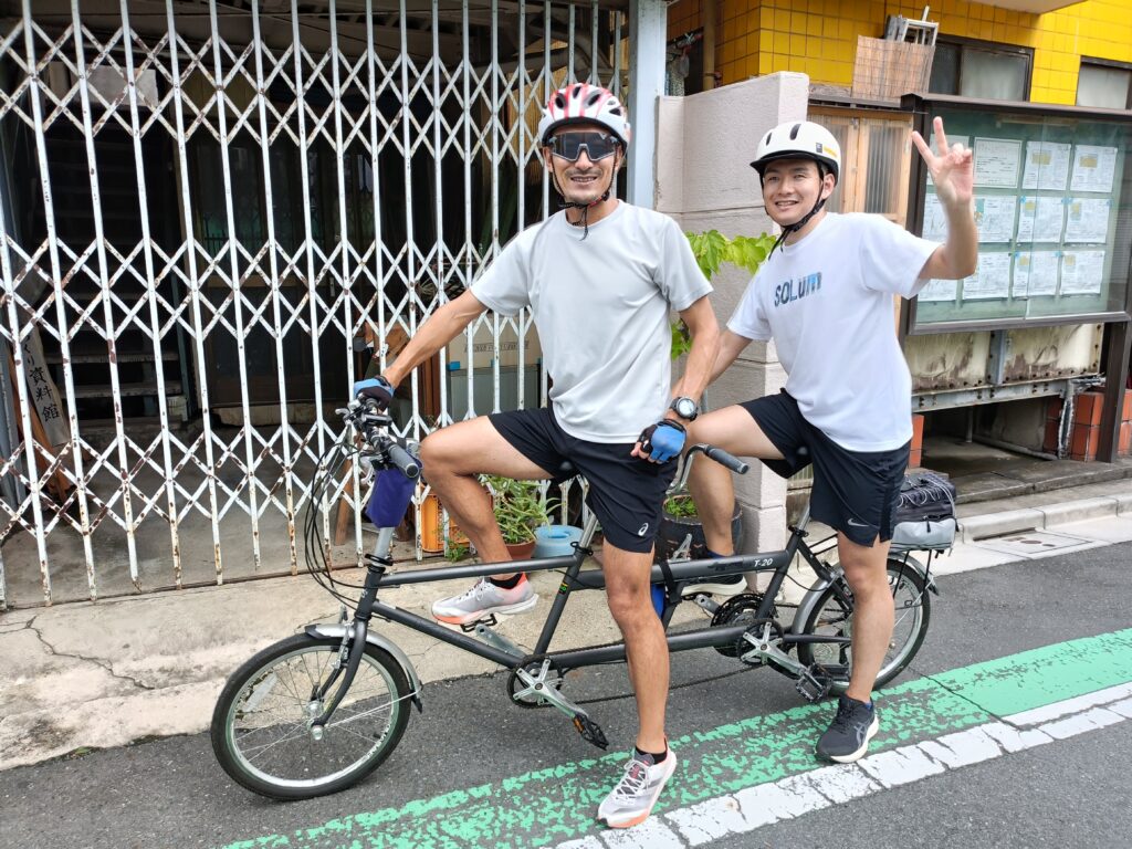 Tokyo Backstreets Bike Tour　サイクリング　タンデム　自転車　視覚障碍　視覚障害 弱視　盲人　low vision blind　浅草 tandem cycling